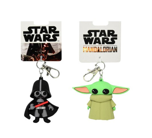 Star Wars 3D Molded Rubber Charm with Clip