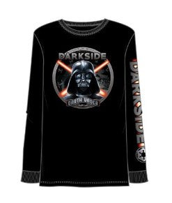 Adult Long Sleeve Darth Vader Dark Side Black