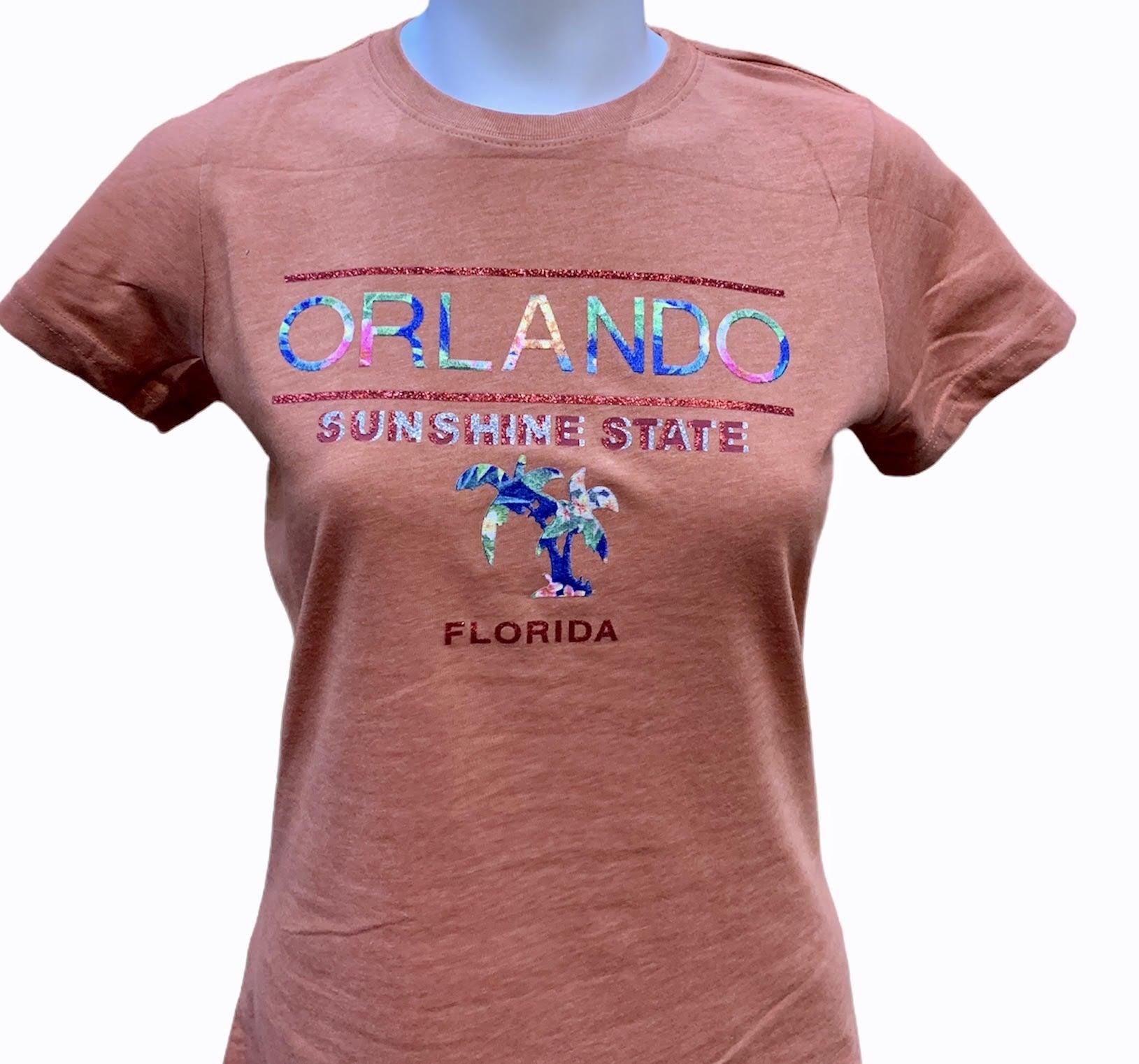 Terracotta Sunshine State Orlando T-shirt w/Stone