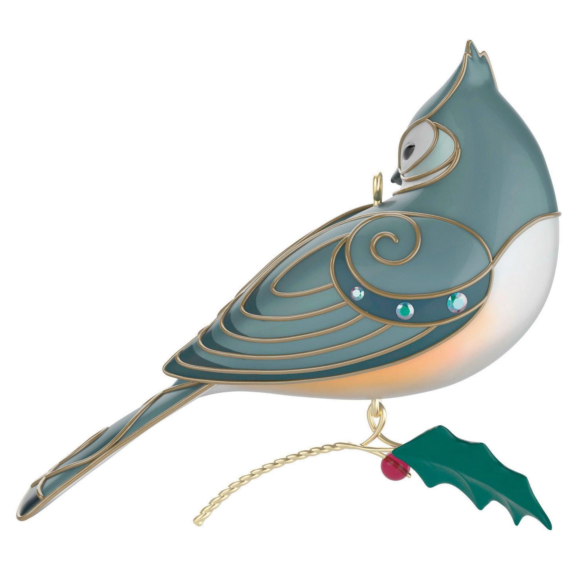 The Beauty of Birds Lady Tufted Titmouse Ornament