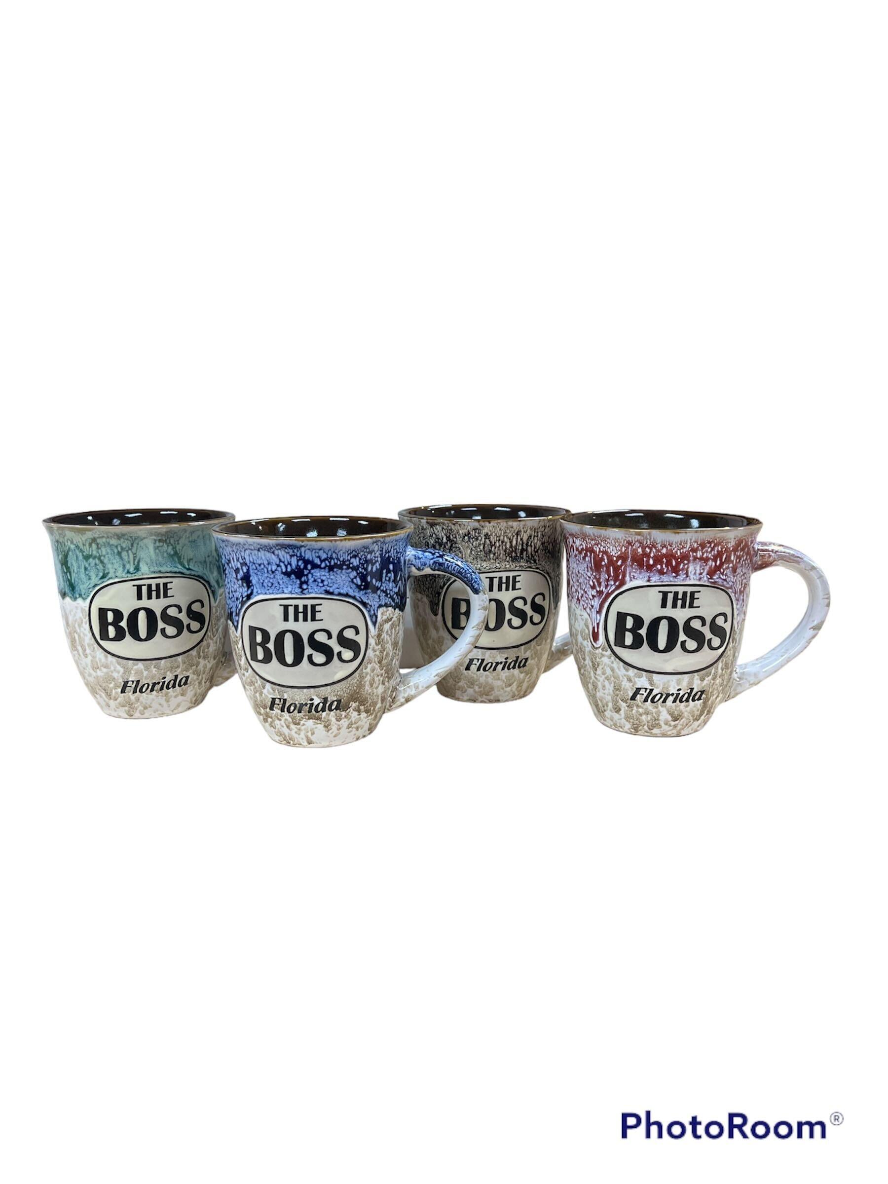 The Boss Mug Oval Drip Glaze 18oz Mug