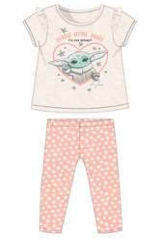 Toddler Baby Yoda In Heart Shirt & Legging Set
