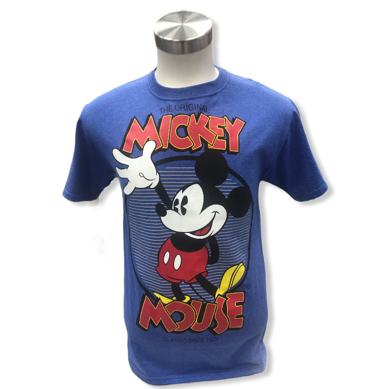 The Original Mickey Mouse Blue Adult Shirt