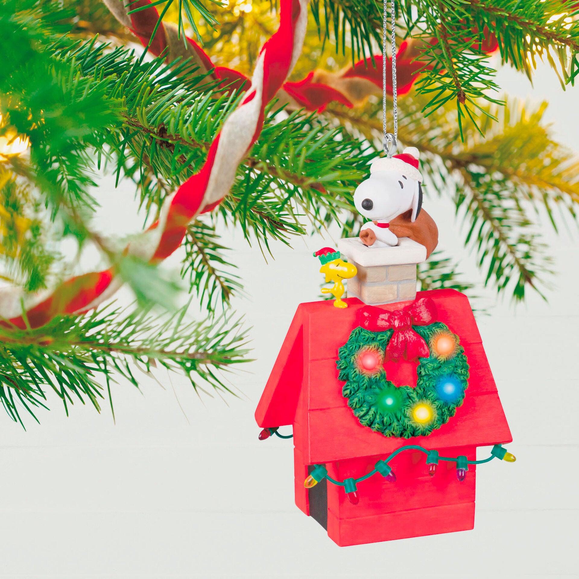 The Peanuts® Gang Up On the Housetop Musical Ornament With Light