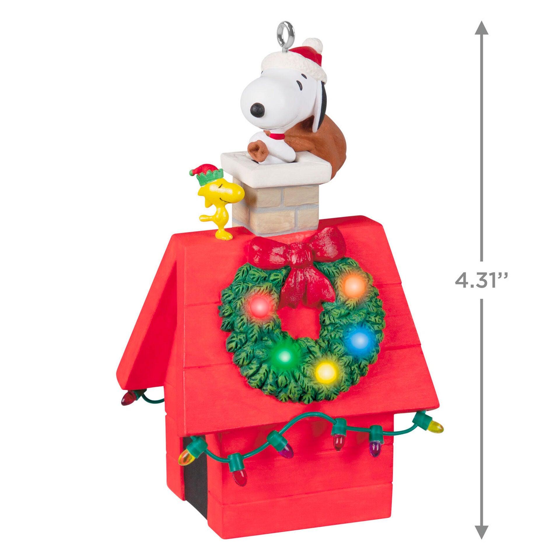 The Peanuts® Gang Up On the Housetop Musical Ornament With Light