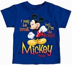 Toddler Boys T Shirt Boss Mickey, Blue