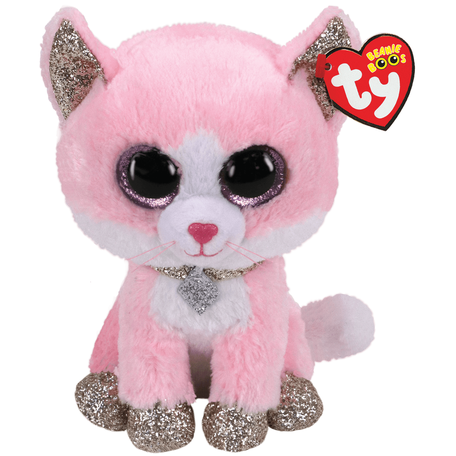 TY Beanie Boos - FIONA the Pink Cat 6"
