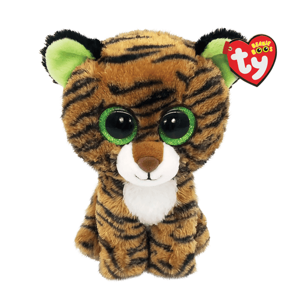 Clawdia the Black Striped Brown Tiger - TY Beanie Bellies