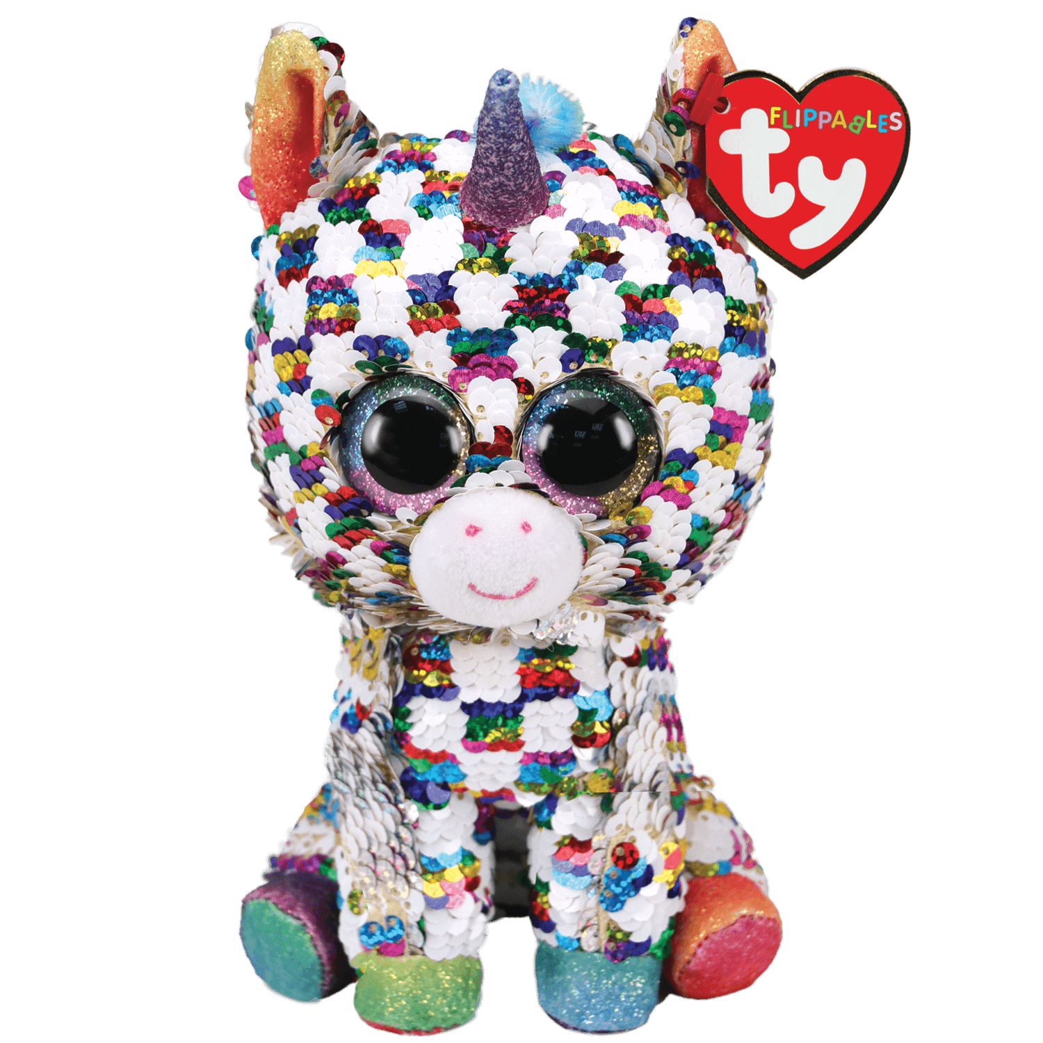 TY Flippables Cosmos Unicorn Plush 6"