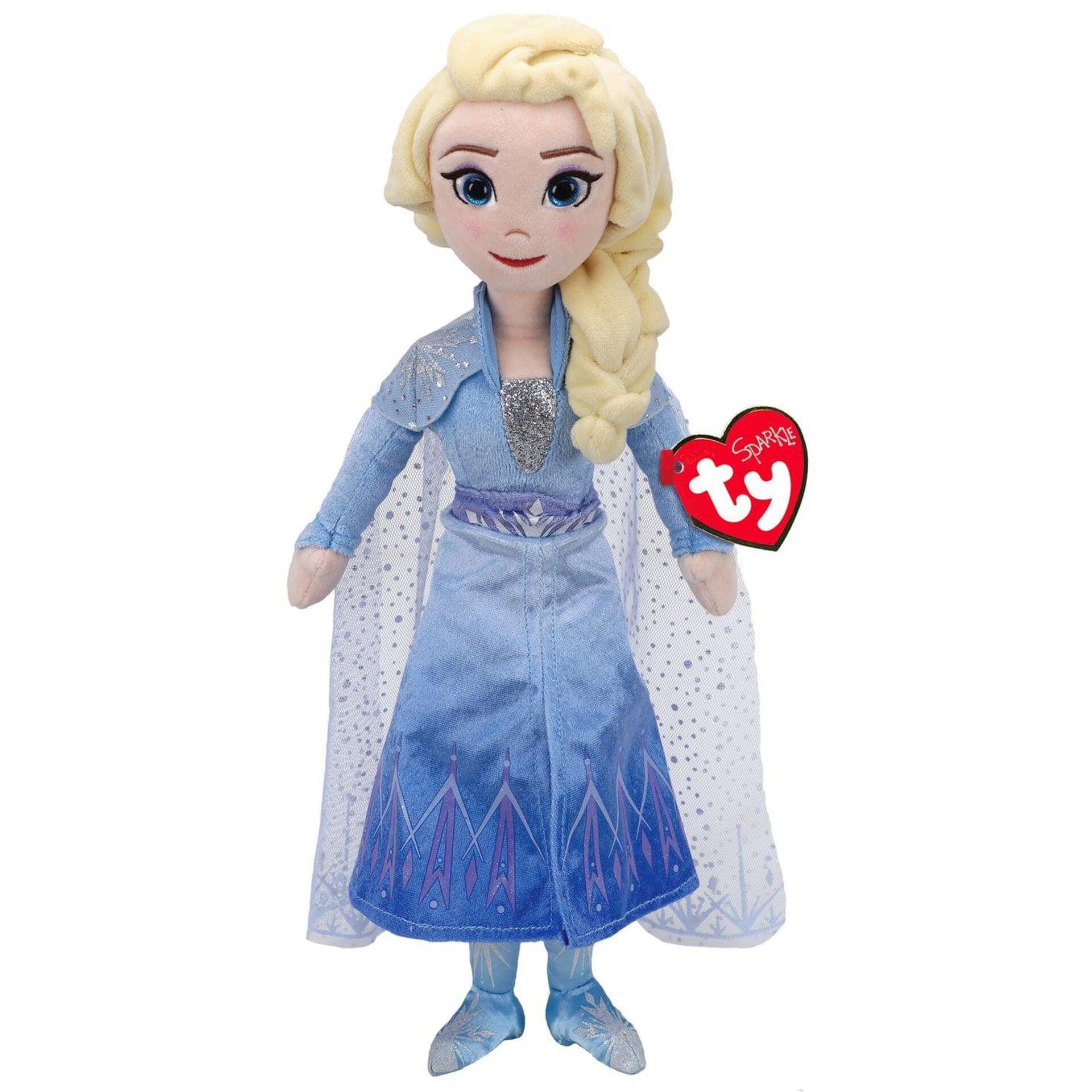 Ty Sparkle Frozen Elsa Plush Doll,