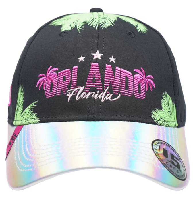 Orlando Florida Magic Embroidery U5 Hat Black