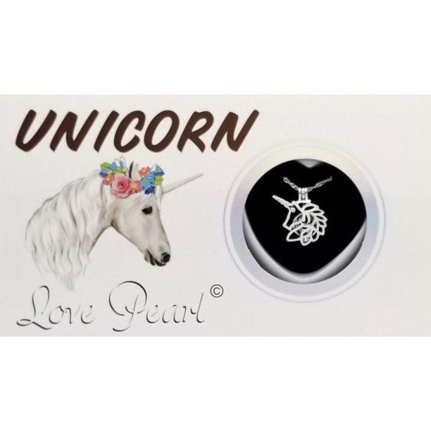 Unicorn Love Wish Pearl Necklace 16"