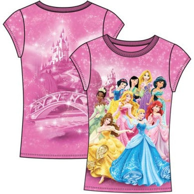 Disney Multi Princess Girl Sub Baby Tee