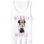 Disney Junior Tank Sitting Minnie Mouse White&Pink