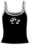 Mickey Kissing Minnie Sport Tank Top Black & Pink