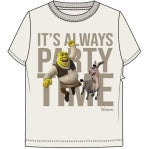 Shrek and Donkey "It Party Time" Youth Natural T-shirt
