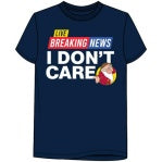 Disney Breaking News Grumpy"i Don't Care Navy Shirt