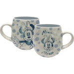 Minnie Mouse White Mug and Blue Polka Dots Egg Relief Mug 17oz