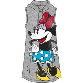 Minnie Mouse Heather Gray Junior Hood Tank Dress