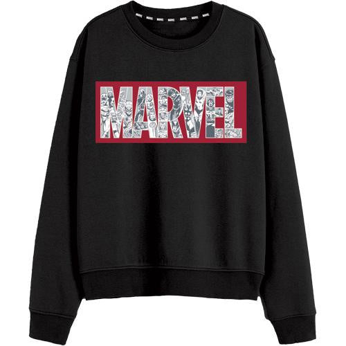 Adult Marvel Box Logo Pullover Sweatshirt