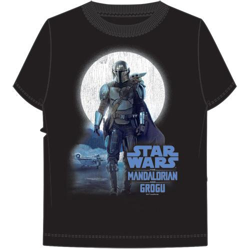 Star Wars The Mandalorian & Grogu Duo Black Youth Tee