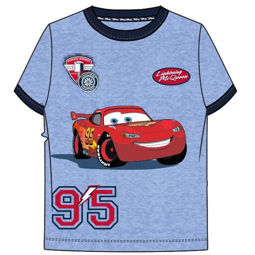 Pixar Lighting McQueen 95 Racer Heather Blue Youth Tee