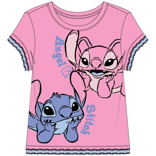 Girls Stitch & Angel Chill Layered Tee