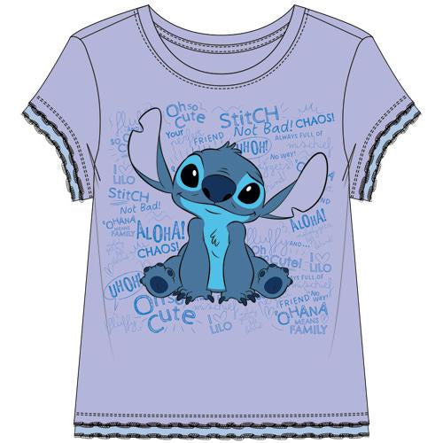 Girls Chaos Stitch Layered Tee