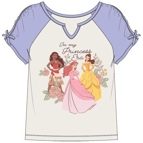 Girls Disney Princess "In My Princess Era" Cinch Sleeve Tee