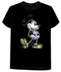 Disney Spooky Mickey Glow Bones Black Tee