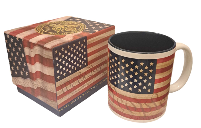 USA Flag Mug in Box