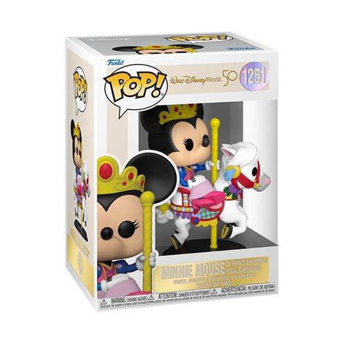 Walt Disney World 50th Anniversary Minnie Mouse on Prince Charming Regal Carrousel Pop!