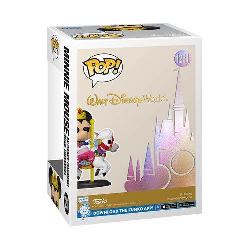 Walt Disney World 50th Anniversary Minnie Mouse on Prince Charming Regal Carrousel Pop!