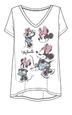 Junior Minnie Sketches V Neck Girl Tee