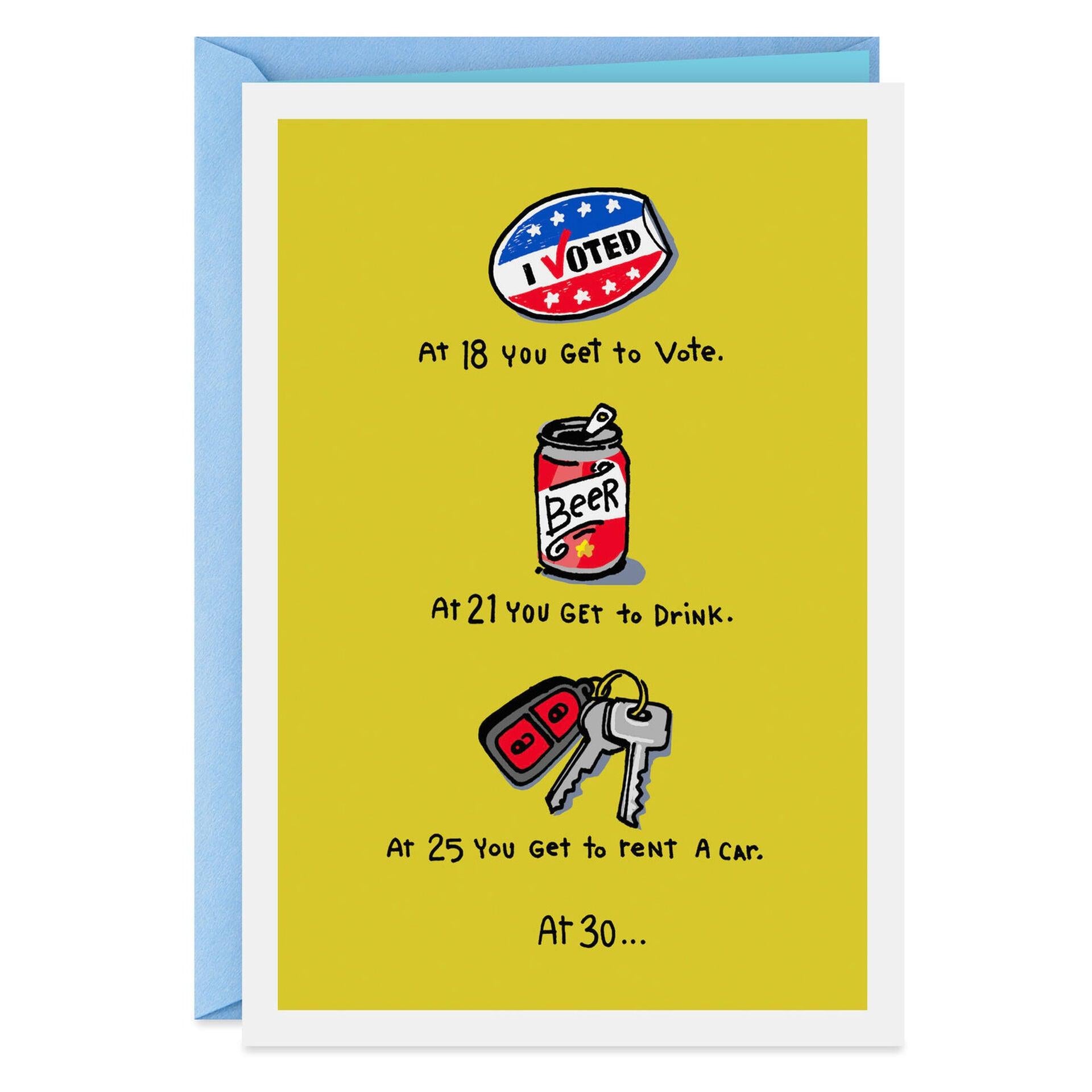 What You Get to Do Funny 30th Birthday Card