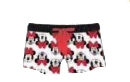 White Pajama Boxer Shorts with Red Minnie Mouse Faces