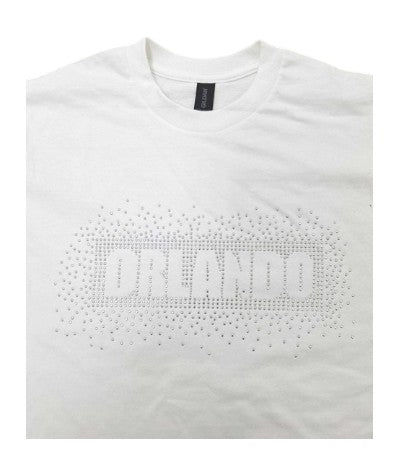 White Orlando T-shirt w/Stone KK55