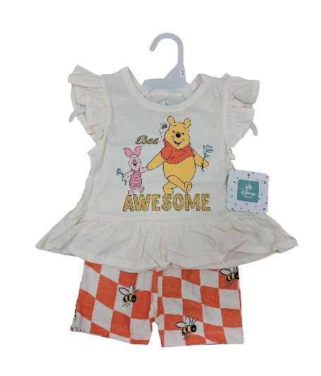 Disney Winnie The Pooh Baby 2Pc Short Set