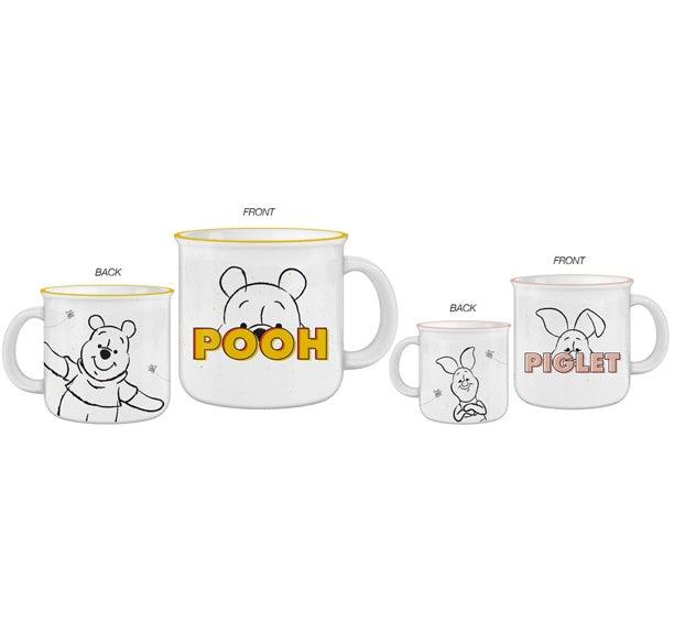 Winnie The Pooh 16 oz Ceramic Camper Set Of 2
