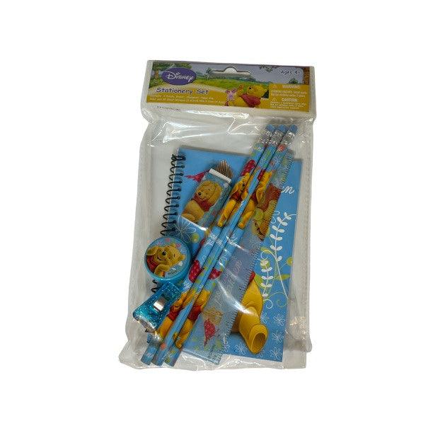 Winnie The Pooh Stationery Set With Header Blue