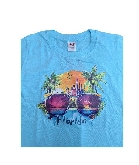 Florida Sunglass w/Castle Youth T-Shirt - Pool