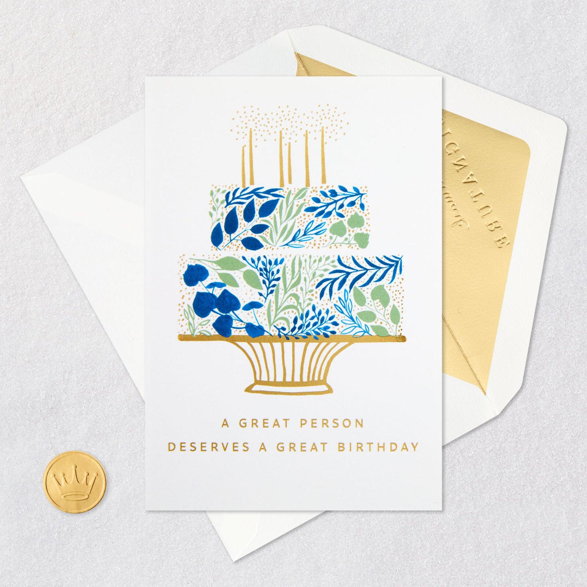 You Deserve a Great Day Birthday Card