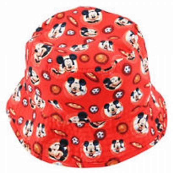 Youth Mickey Mouse Sublimated Red Bucket Hat