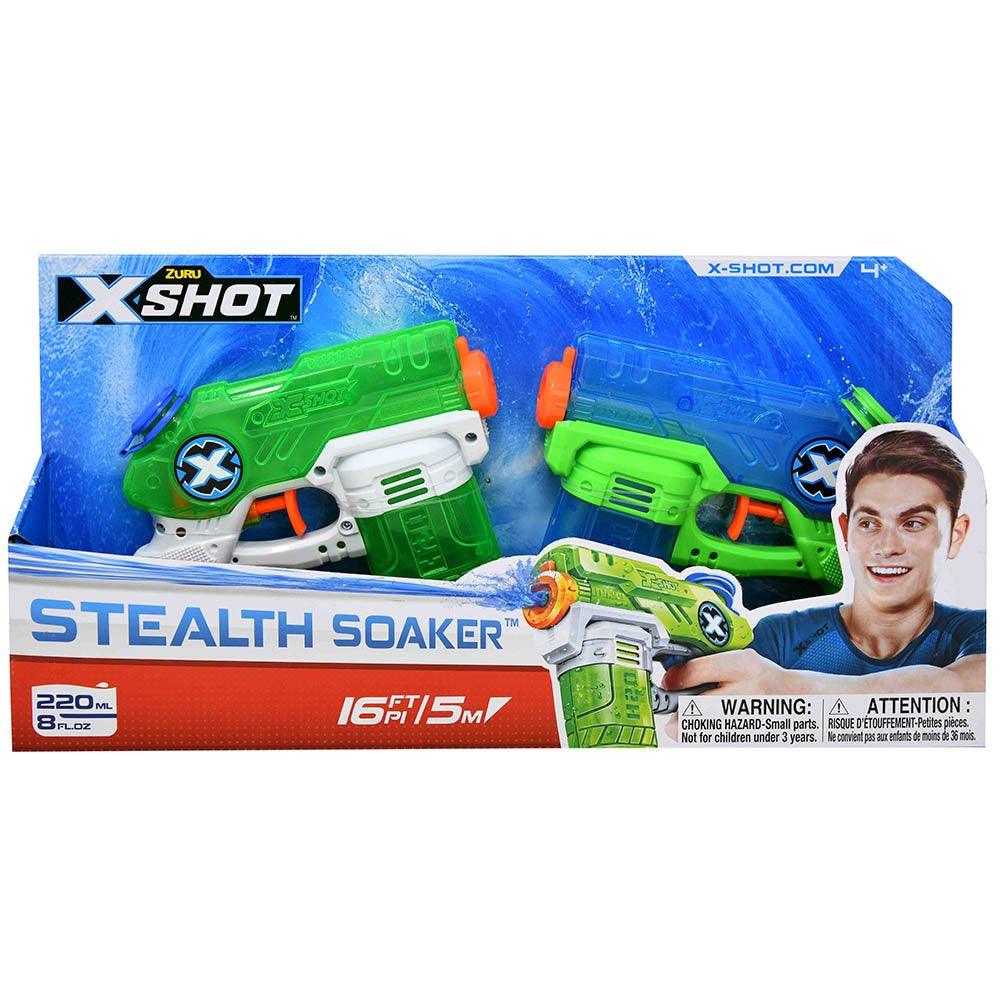 Zuru X-Shot Water Blaster Double Small Stealth Soaker in open box