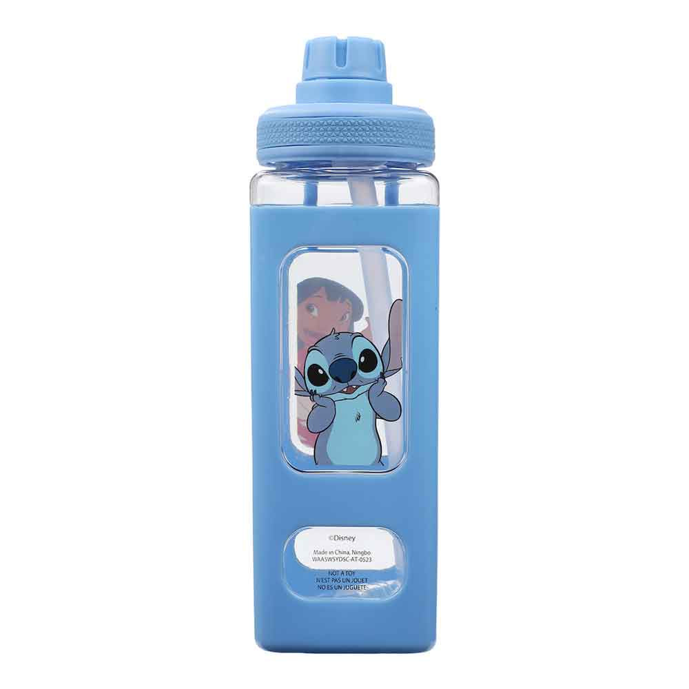 DISNEY LILO & STITCH 24 OZ. SQUARE SILICONE SLEEVE WATER BOTTLE