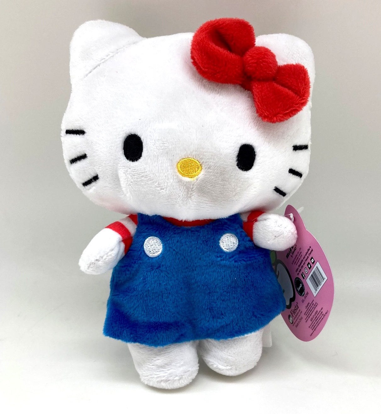 6" Hello Kitty Plush W/Overall Outfit