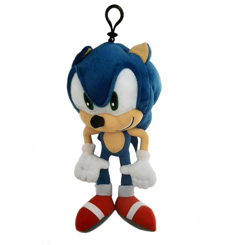 12" Sonic the Hedgehog with Pocket Zipper Plush Clip-On Doll