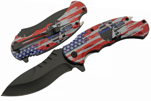 4.75" US Flag Knife