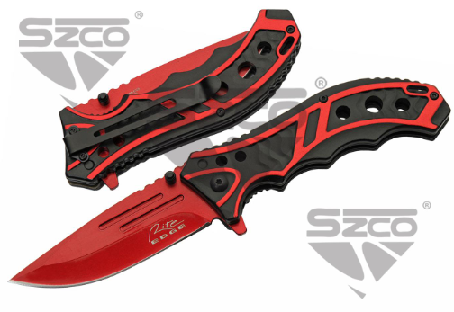 4.75" Caution Red Knife Clip