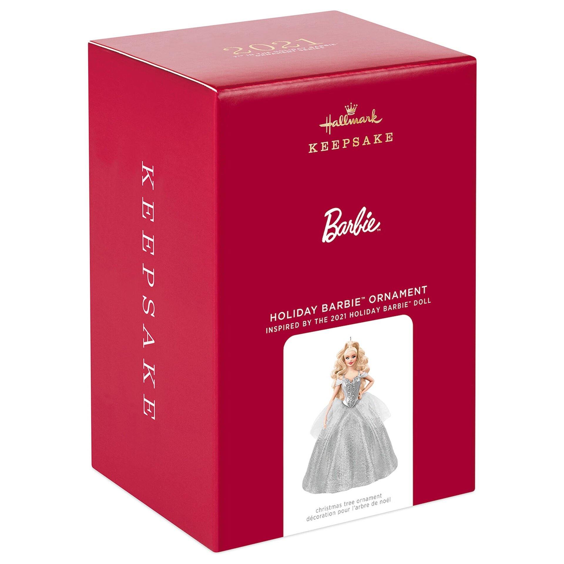 2021 White Holiday Barbie™ Doll Ornament